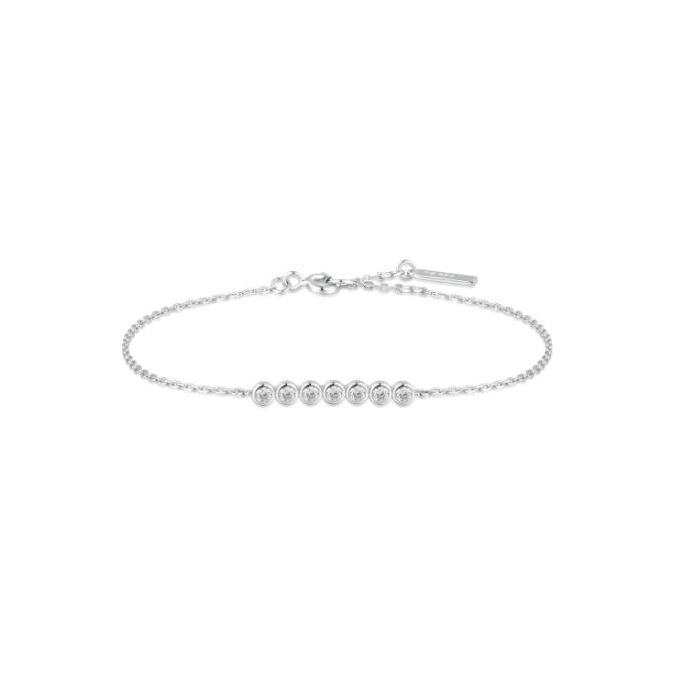 Juweel Ania Haie Armband Silver Bezel Set Bracelet B058-02H 