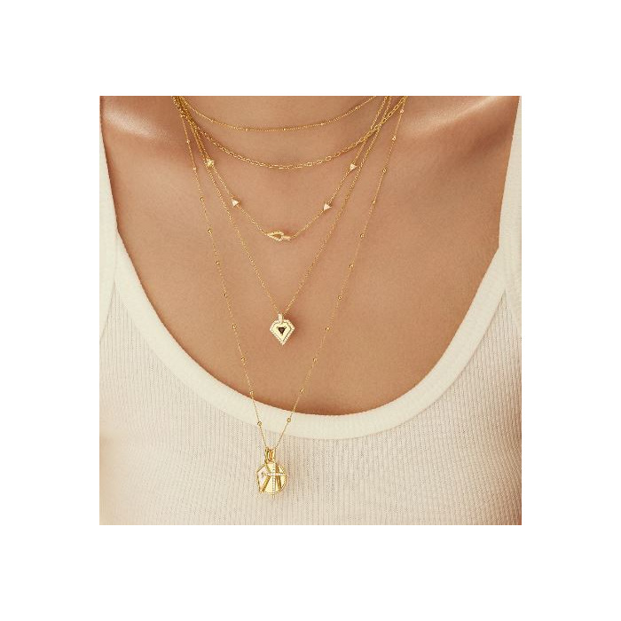 Juweel Ania Haie Collier Gold Geometric Necklace N059-05G 
