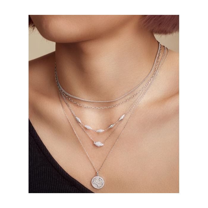 Juweel Ania Haie Collier Silver Pave Sparkle Necklace N061-03H 