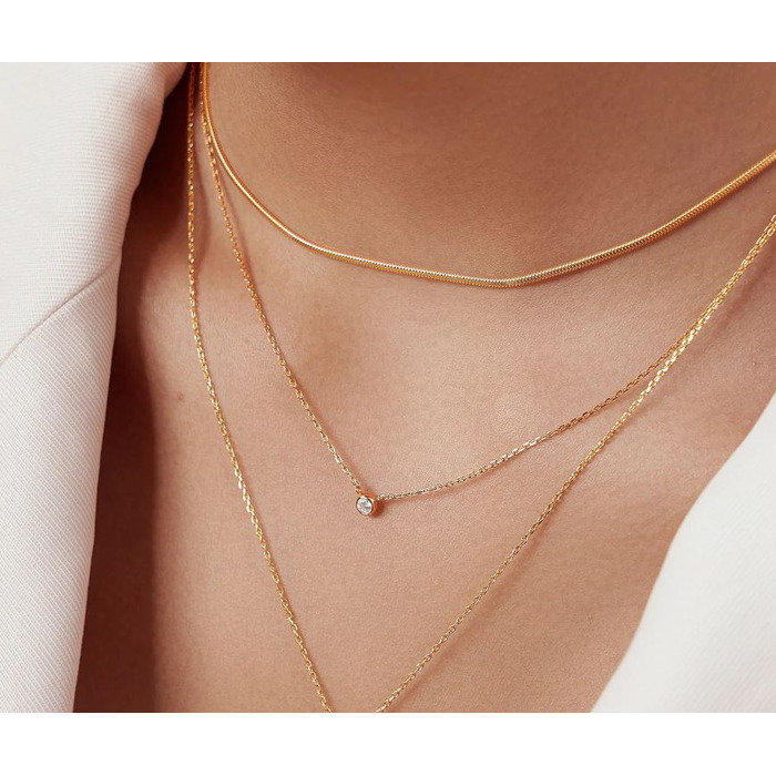 Juweel Ania Haie Sunshine Chaser mini pave Necklace N059-01G 