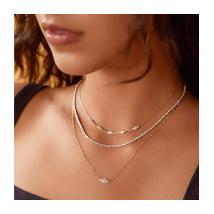 Juweel Ania Haie Dusk Divas multi sparkle necklace N061-06G 