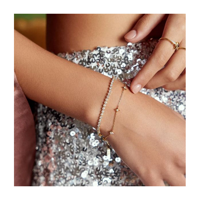 Juweel Ania Haie Dusk Divas stars station bracelet B061-02G 