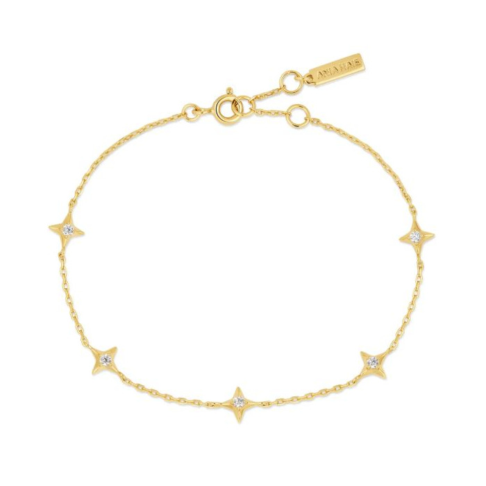 Juweel Ania Haie Dusk Divas stars station bracelet B061-02G 