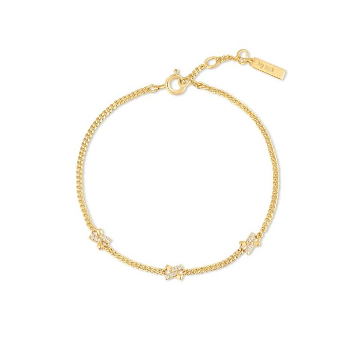 Juweel Ania Haie Dusk Divas cross station bracelet B061-03G 