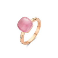 Juweel BIGLI MINI SWEETY RING ROZE KWARTS MET ROBIJN EN PARELMOER 20R88RPQRUBMP Juweel BIGLI MINI SWEETY RING ROZE KWARTS MET ROBIJN EN PARELMOER 20R88RPQRUBMP