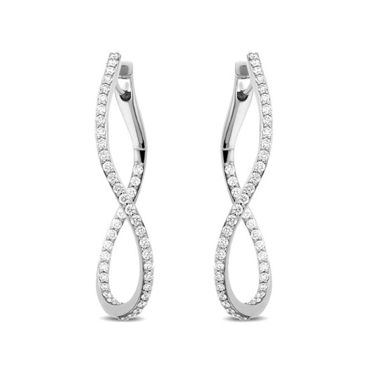 Juweel BIGLI INFINITY OORBELLEN 23O106WDIA Juweel BIGLI INFINITY OORBELLEN 23O106WDIA