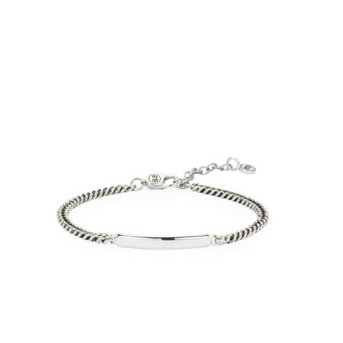 Juweel BUDDHA TO BUDDHA MINI BRACELET ESSENTIAL BAR SILVER 50 CM 907 