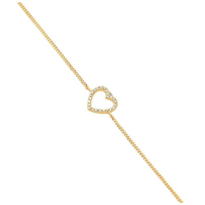 Juweel DIAMANTI PER TUTTI HEART CHAIN BRACELET M2255 M344 YELLOW 