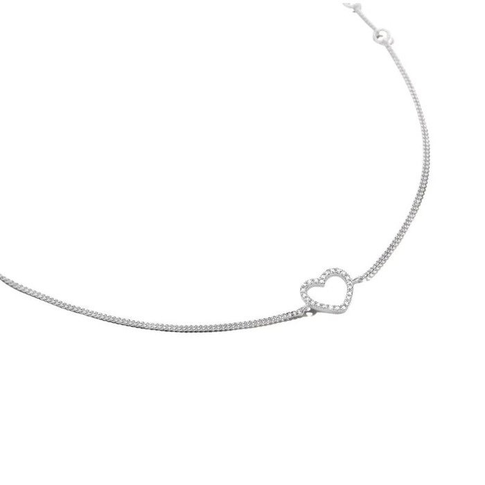 Juweel DIAMANTI PER TUTTI HEART CHAIN BRACELET M2255 M344 WHITE 