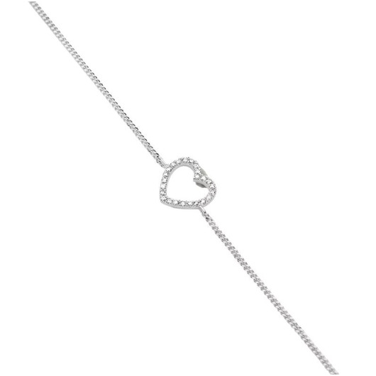 Juweel DIAMANTI PER TUTTI HEART CHAIN BRACELET M2255 M344 WHITE  Juweel DIAMANTI PER TUTTI HEART CHAIN BRACELET M2255 M344 WHITE