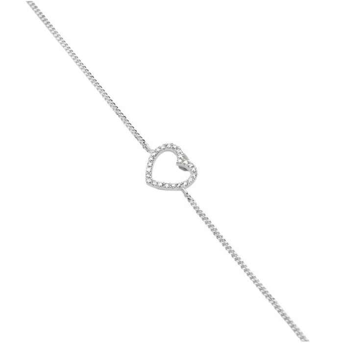 Juweel DIAMANTI PER TUTTI HEART CHAIN BRACELET M2255 M344 WHITE 
