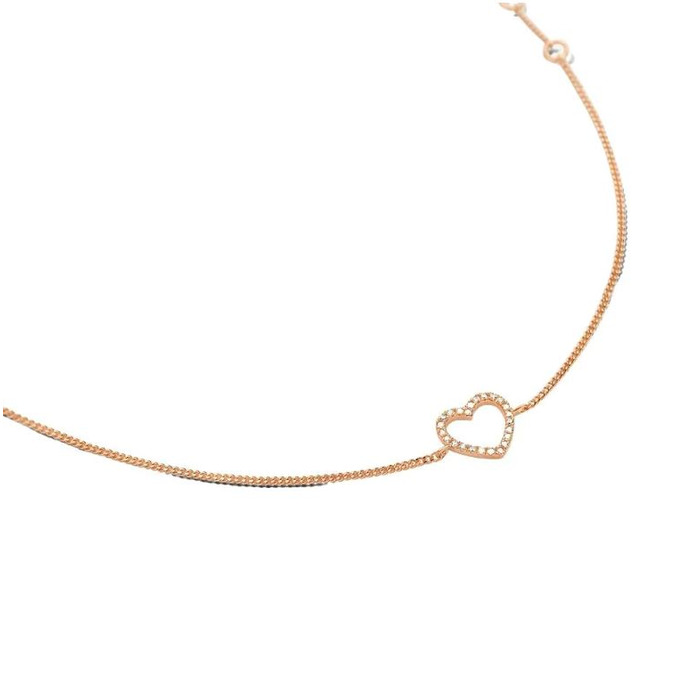 Juweel DIAMANTI PER TUTTI HEART CHAIN BRACELET M2255 M344 ROSE 