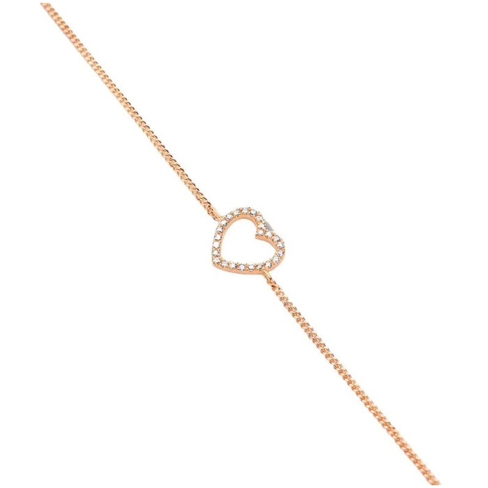 Juweel DIAMANTI PER TUTTI HEART CHAIN BRACELET M2255 M344 ROSE 
