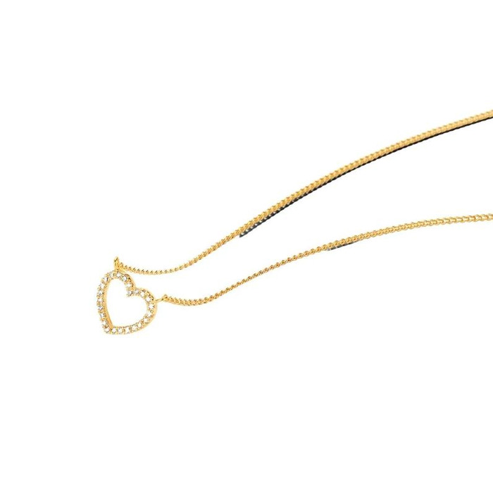 Juweel DIAMANTI PER TUTTI HEART NECKLACE M2256 M346 YELLOW 