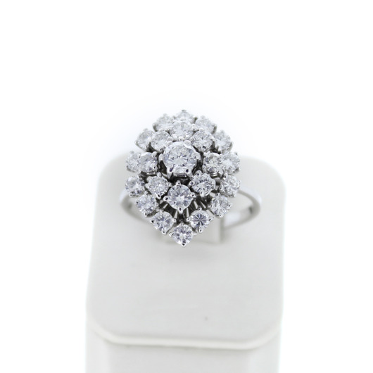 Juweel Ring entourage witgoud 18 karaat briljanten '86713-2186-TWDH'  Juweel Ring entourage witgoud 18 karaat briljanten '86713-2186-TWDH'