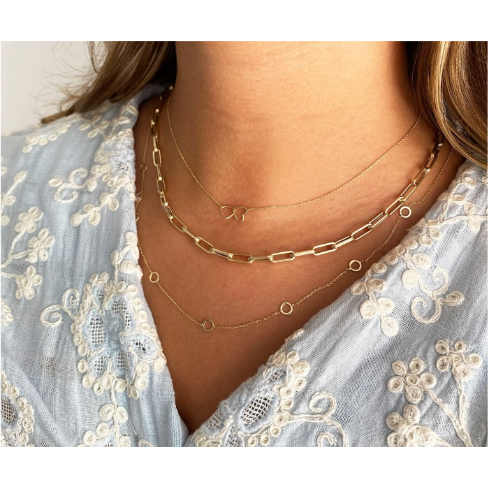 Juweel JACKIE DOUBLE HEART NECKLACE 14K JKN23.049 