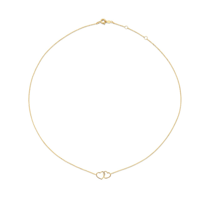 Juweel JACKIE DOUBLE HEART NECKLACE 14K JKN23.049 