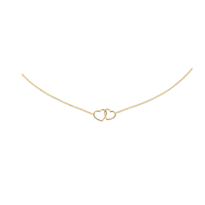 Juweel JACKIE DOUBLE HEART NECKLACE 14K JKN23.049 