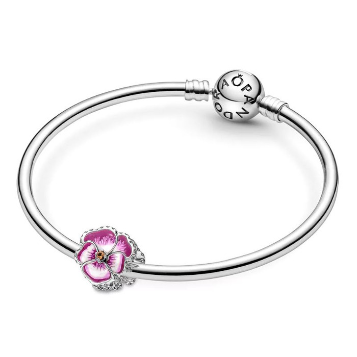 Juweel Pandora Pansy Shaded Pink Viooltje Bedel Zilver925 790777C01 