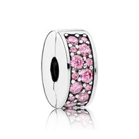 Juweel Pandora Pink Pavé Clip Bedel Zilver925 791817PCZ  Juweel Pandora Pink Pavé Clip Bedel Zilver925 791817PCZ
