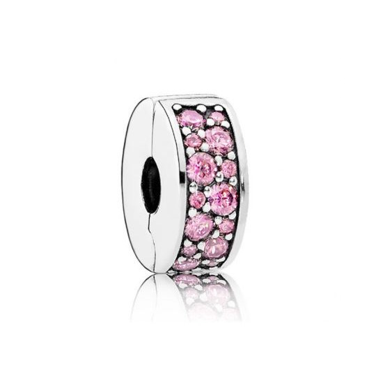 Juweel Pandora Pink Pavé Clip Bedel Zilver925 791817PCZ  Juweel Pandora Pink Pavé Clip Bedel Zilver925 791817PCZ