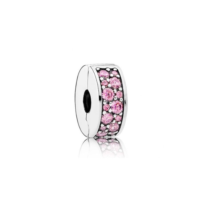 Juweel Pandora Pink Pavé Clip Bedel Zilver925 791817PCZ 