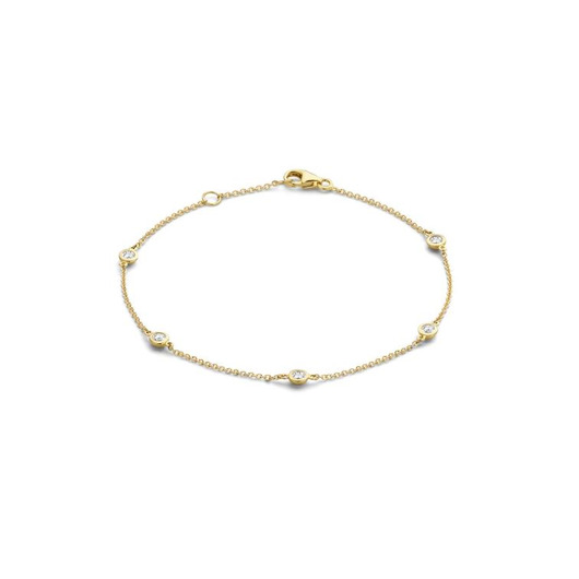 Juweel Blush Armband Geelgoud 14 karaat Zirconium 2187YZI Juweel Blush Armband Geelgoud 14 karaat Zirconium 2187YZI