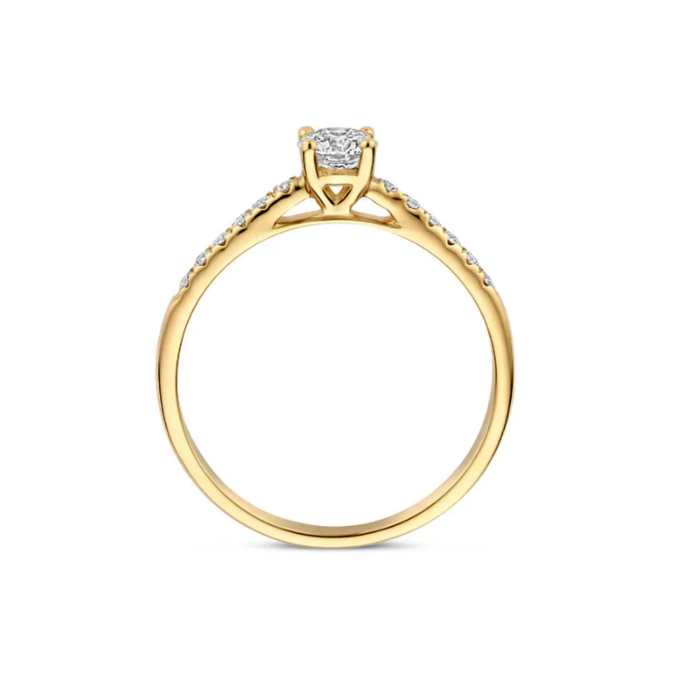 Juweel BLUSH LAB GROWN RING 14K GOUD LABGROWN DIAMONDS LG1018Y  