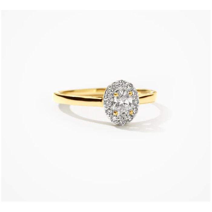 Juweel BLUSH LAB GROWN RING 14K GOUD LABGROWN DIAMONDS LG1021Y  