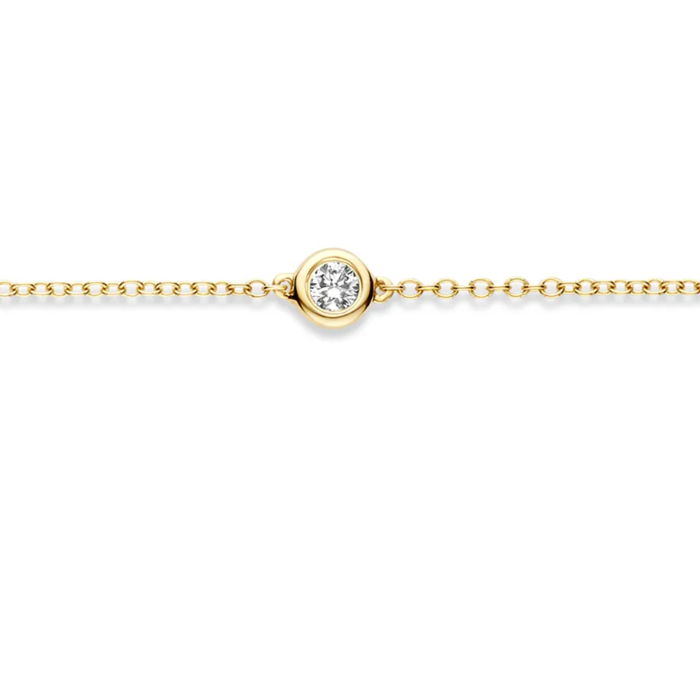 Juweel BLUSH LAB GROWN ARMBAND 14K GEELGOUD LABGROWN DIAMONDS LG2002Y 
