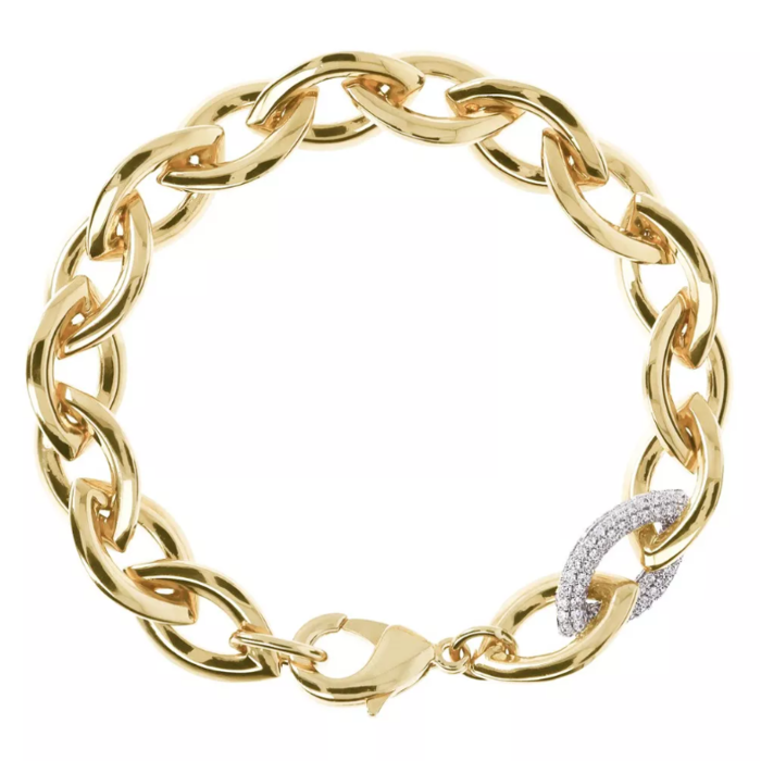 Juweel Bronzallure Altissima Shiny Marquise Link Bracelet gold plated WSBZ01038Y.WY 