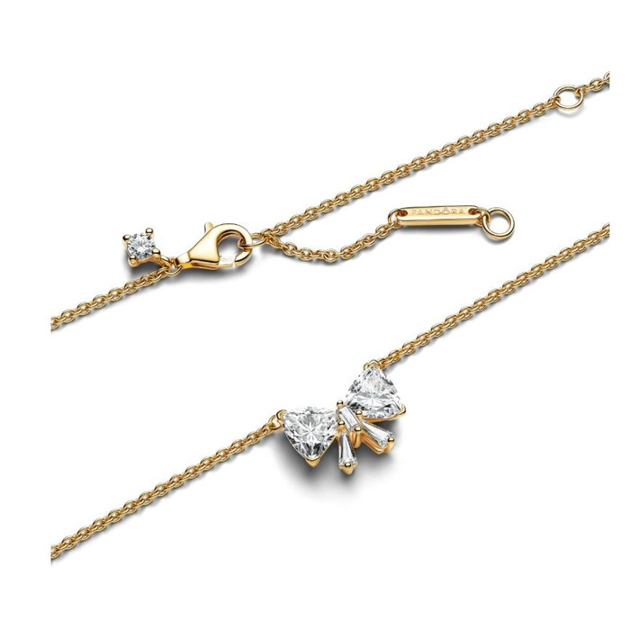 Juweel PANDORA BOW 14K GOLD-PLATED COLLIER 363508C01-45