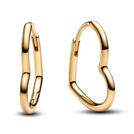Juweel PANDORA SMALL ASYMMETRIC HEART HOOP EARRINGS 268307C00 Juweel PANDORA SMALL ASYMMETRIC HEART HOOP EARRINGS 268307C00