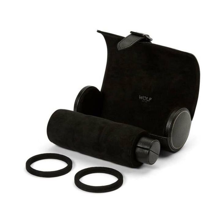  Wolf British Racing Triple Watch Roll Black 792902 