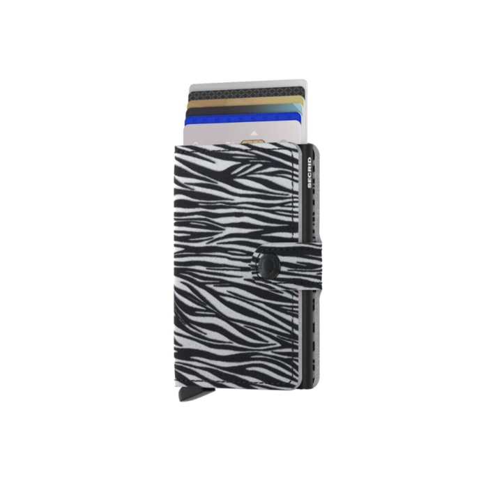Lederwaren SECRID WALLET MINIWALLET ZEBRA LIGHT GREY 