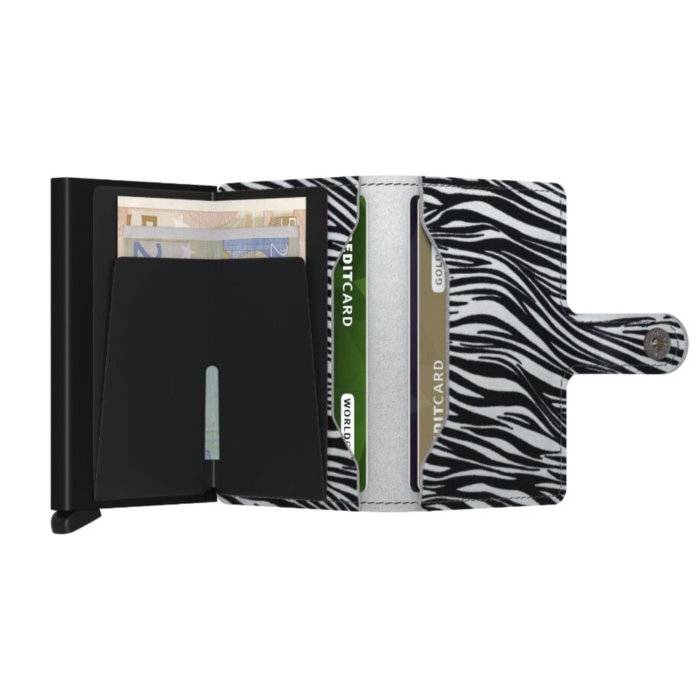 Lederwaren SECRID WALLET MINIWALLET ZEBRA LIGHT GREY 