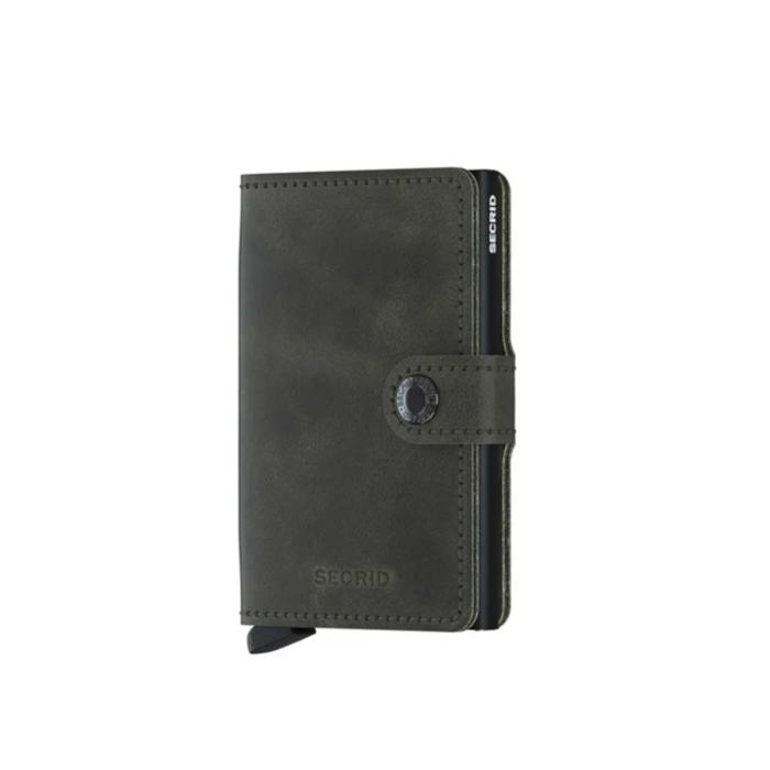 Lederwaren Secrid wallet miniwallet Vintage Olive Black 