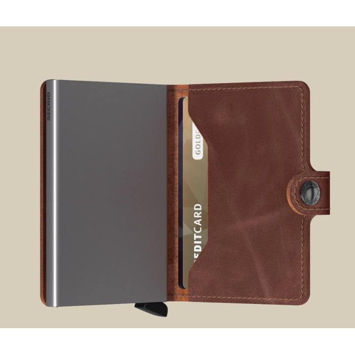 Lederwaren Secrid wallet miniwallet vintage brown 