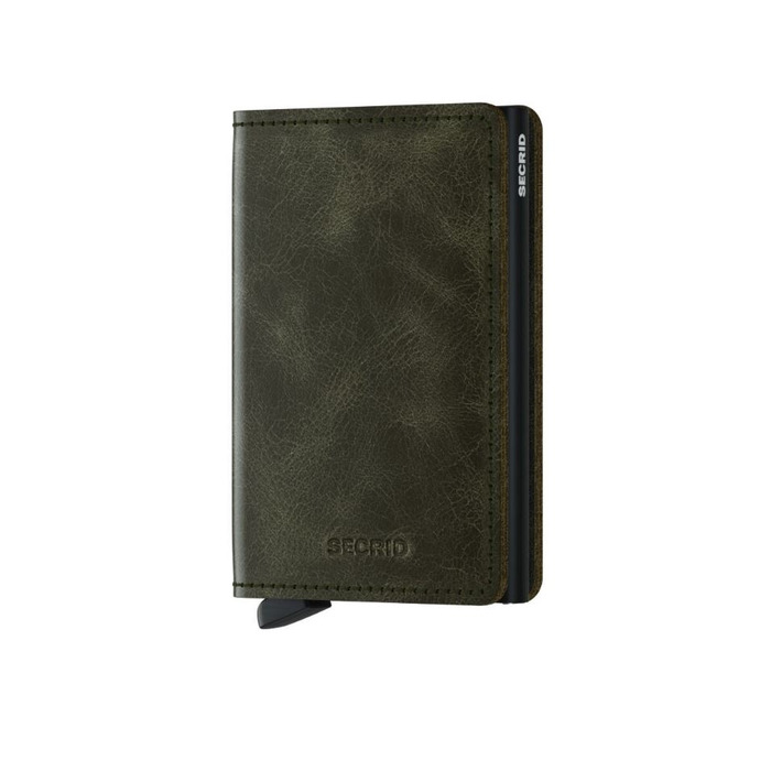 Lederwaren SECRID WALLET SLIMWALLET VINTAGE OLIVE-BLACK 