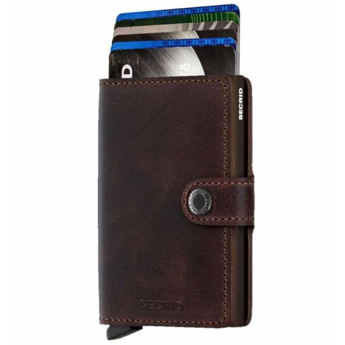 Lederwaren Secrid wallet miniwallet vintage chocolate 