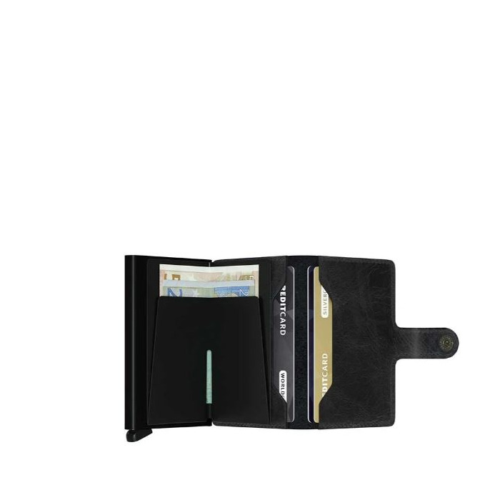 Lederwaren Secrid wallet miniwallet vintage black 
