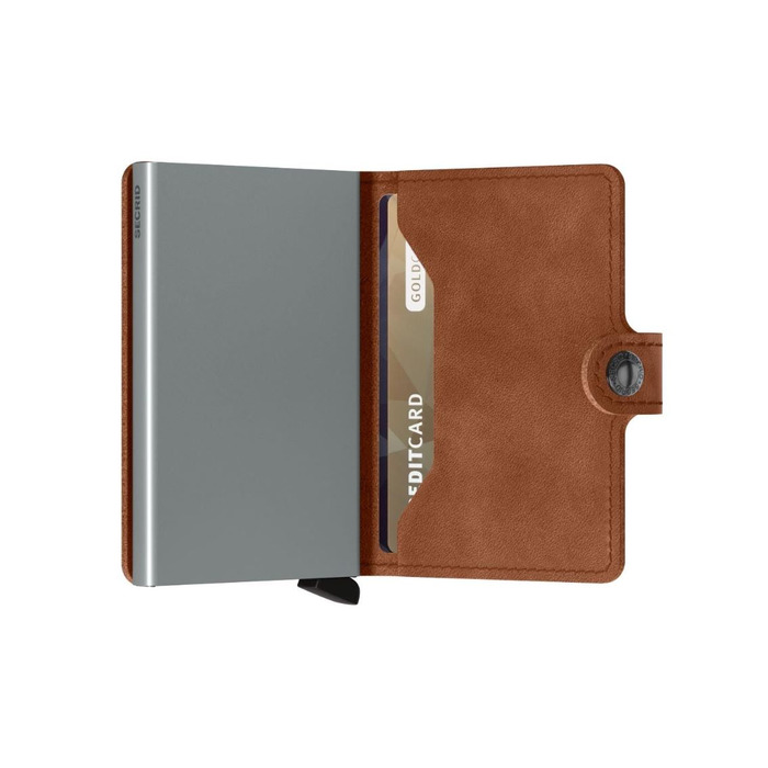 Lederwaren SECRID WALLET MINIWALLET VINTAGE COGNAC-SILVER 