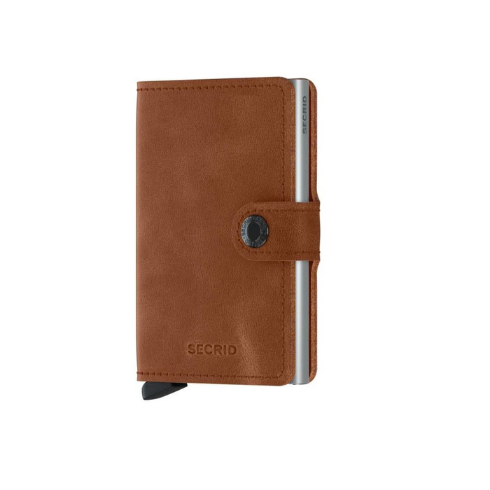 Lederwaren SECRID WALLET MINIWALLET VINTAGE COGNAC-SILVER 