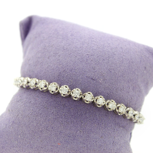 Juweel Tennis armband witgoud 18 karaat briljanten '87507-2211-TWDH'  Juweel Tennis armband witgoud 18 karaat briljanten '87507-2211-TWDH'