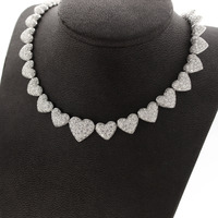 Juweel Collier hartjes witgoud 18 karaat Briljant '87506-2212-TWDH' Juweel Collier hartjes witgoud 18 karaat Briljant '87506-2212-TWDH'