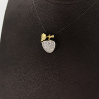 Juweel Hanger appeltje bicolor goud 18 karaat briljanten '87833-2206-TWDH' Juweel Hanger appeltje bicolor goud 18 karaat briljanten '87833-2206-TWDH'