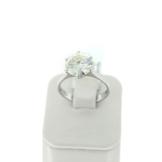 Juweel Solitair Witgoud 18 karaat Briljant 2.42ct '58353-587' TWDH' Juweel Solitair Witgoud 18 karaat Briljant 2.42ct '58353-587' TWDH'