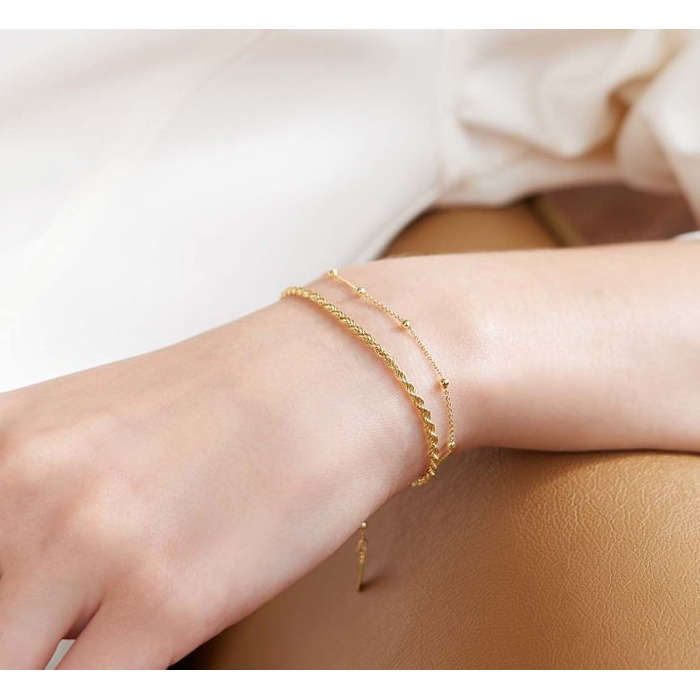 Juweel ANIA HAIE CHIC CREATOR ROPE TWIST BRACELET B058-04G 