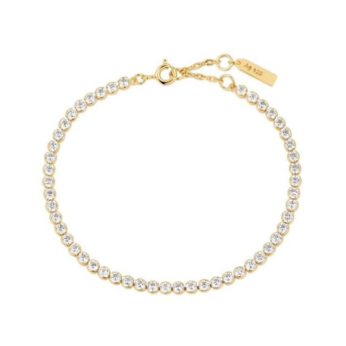 Juweel ANIA HAIE CHIC CREATOR ROW BEZEL SET BRACELET B058-06G 