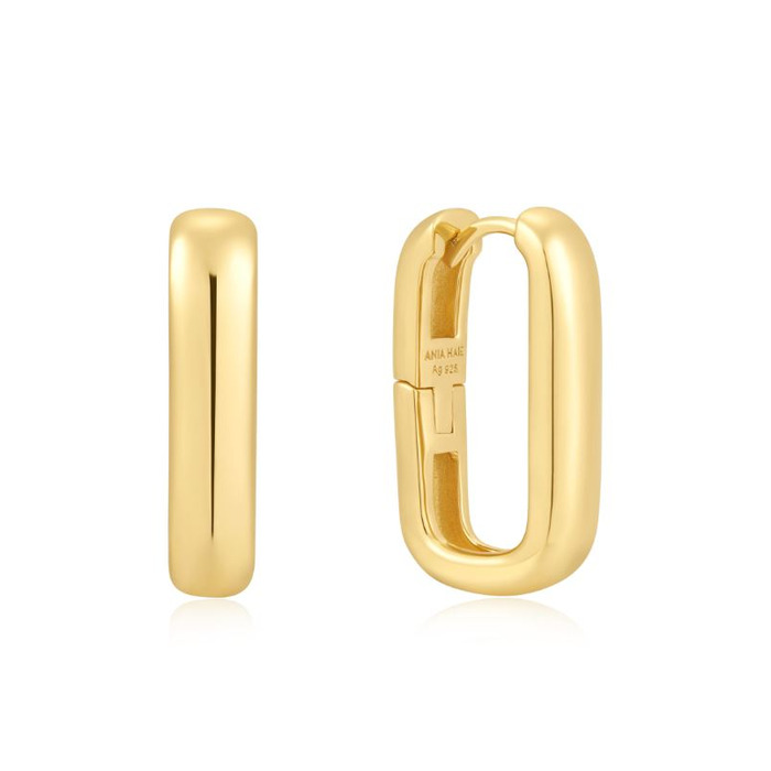 Juweel Ania Haie Chic Creator classic oval hoop earrings E058-08G 